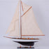 47" Unfinished Wood Hand Painted Model Boat