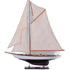 47" Unfinished Wood Hand Painted Model Boat