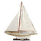 47" Unfinished Wood Hand Painted Model Boat