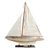 47" Unfinished Wood Hand Painted Model Boat