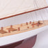 8" Unfinished Wood Hand Painted Model Boat