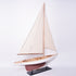 8" Unfinished Wood Hand Painted Model Boat