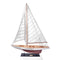 8" Unfinished Wood Hand Painted Model Boat