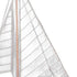 8" Unfinished Wood Hand Painted Model Boat