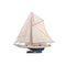 41" Unfinished Wood Hand Painted Model Boat