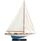 39" Unfinished Wood Hand Painted Model Boat