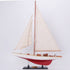 37" Unfinished Wood Hand Painted Model Boat