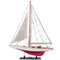 37" Unfinished Wood Hand Painted Model Boat