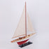 37" Unfinished Wood Hand Painted Model Boat