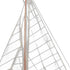 39" Unfinished Wood Hand Painted Model Boat