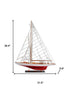 39" Unfinished Wood Hand Painted Model Boat