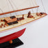 39" Unfinished Wood Hand Painted Model Boat
