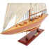 39" Unfinished Wood Hand Painted Model Boat