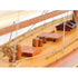 39" Unfinished Wood Hand Painted Model Boat