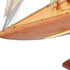 39" Unfinished Wood Hand Painted Model Boat
