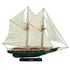 33" Unfinished Wood Hand Painted Model Boat