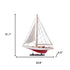 31" Unfinished Wood Hand Painted Model Boat