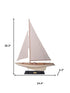 30" Unfinished Wood Hand Painted Model Boat