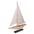 30" Unfinished Wood Hand Painted Model Boat