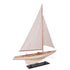 30" Unfinished Wood Hand Painted Model Boat