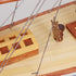 30" Unfinished Wood Hand Painted Model Boat
