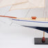 30" Unfinished Wood Hand Painted Model Boat