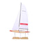 52" Unfinished Wood Hand Painted Model Boat