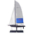 52" Unfinished Wood Hand Painted Model Boat