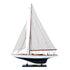 31" Unfinished Wood Hand Painted Model Boat