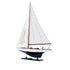 31" Unfinished Wood Hand Painted Model Boat