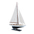 31" Unfinished Wood Hand Painted Model Boat