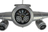 34" Silver And Black Metal Silent Analog Exposed Gear Novelty Wall Clock