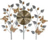 27" Gold Silver And Black Metal Silent Analog Novelty Wall Clock