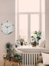 16" White And Black Heavy Duty Plastic Silent Analog Marble Round Wall Clock