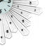 27" Silver And White Metal Silent Analog Novelty Wall Clock