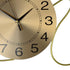41" Gold Metal Silent Analog Novelty Wall Clock