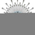 27" Silver And White Metal Silent Analog Round Wall Clock