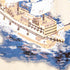 31" Unfinished Fabric Hand Painted Model Boat
