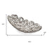 20" Silver Aluminum Abstract Circles Oval Decorative Bowl