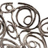 16" Silver Aluminum Abstract Circles Oval Decorative Bowl
