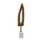 21" Antiqued Gold And White Aluminum And Marble Tabletop Sculpture