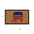 17" X 29" Natural Red White And Blue Republican Coir Outdoor Door Mat