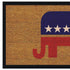 17" X 29" Natural Red White And Blue Republican Coir Outdoor Door Mat