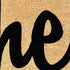 20" X 34" Natural And Black Hello Outdoor Coir Door Mat