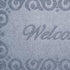 18" X 30" Gray Scrollwork Border Welcome Outdoor Polypropylene Door Mat