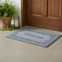 18" X 30" Gray Scrollwork Border Welcome Outdoor Polypropylene Door Mat