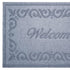 18" X 30" Gray Scrollwork Border Welcome Outdoor Polypropylene Door Mat