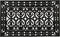 18" X 30" Black Scrollwork Outdoor Rubber Door Mat