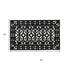 18" X 30" Black Scrollwork Outdoor Rubber Door Mat