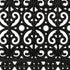 18" X 30" Black Scrollwork Outdoor Rubber Door Mat
